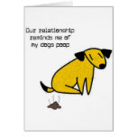 Our relationship stinks! greeting cards