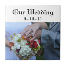 Our Wedding Date Tile