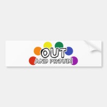 Out And Proud Bumper Sticker