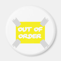Out of order fridge magnets