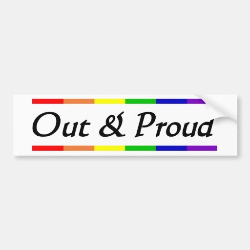 Out & Proud Bumper Sticker