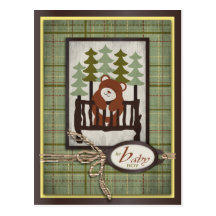 Outdoors Baby Postcard