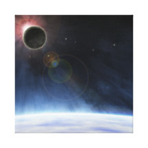 Outer Atmosphere of The Planet Earth Stretched Canvas Print