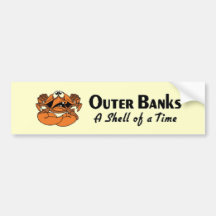 Outer Banks NC Crab Bumper Stickers