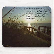 Outerbanks Morning 4, Psalm 5:3 Mouse Pads