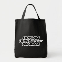Outlaw Homophobic Marriage Bag