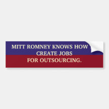 OUTSOURCING BUMPER STICKERS