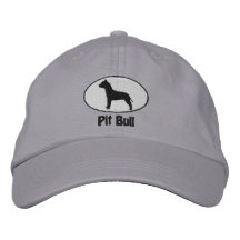 Oval American Pit Bull Terrier Embroidered Hat