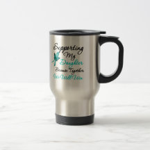 Ovarian Cancer Supporting My Daughter Mugs