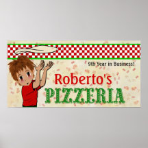 Over The Door Pizza Sign Posters