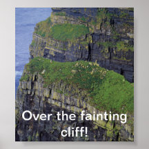 Over the fainting cliff poster