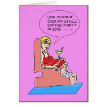 OVER THE HILL PEDICURE CARD
