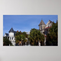Overlooking Cannon Park, Charleston SC Poster