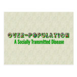 Overpopulation is an STD Post Cards