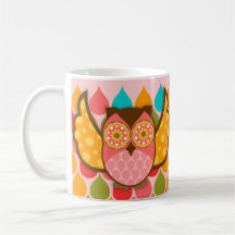 Owl Boheme Pink & Brown Mugs