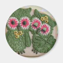 Owl Couple Sweet Magnet