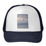 Owl feather imprint in the snow mesh hats