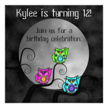 Owl Invitations