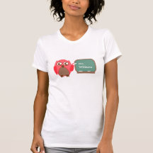 Owl Teacher At Chalkboard Personalised Shirt