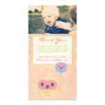 Owl Thank You Note Baby Girl Photo Template Photo Card Template