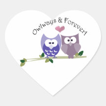 Owlways and Forever! Cute Owl design Sticker