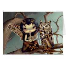 "Owlyn" Greeting Card