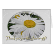 Oxeye Daisy Floral Thank You Shower Gift Cards
