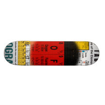 Oxygentees Old School Periodic Table Custom Skate Board