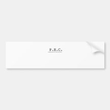 P.E.C. BUMPER STICKER