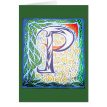 P for peace greeting cards