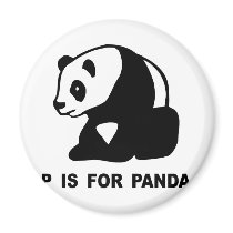 P is for Panda magnets
