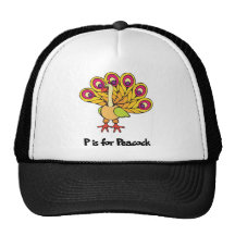 P Is For Peacock Trucker Hats