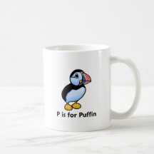 P is for Puffin Mugs