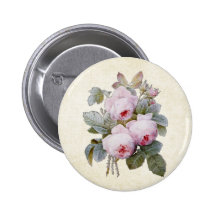 P.J. Redoute Bourbon Rose Buttons