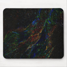 © P Wherrell Digital fine art peacock abstract Mousepads