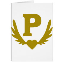 P-Winged-Heart.png Greeting Cards