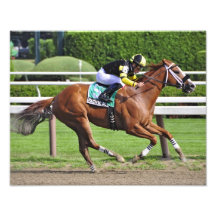 Pacific Ocean winning the James Marvin Stakes Photo Print