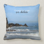 Pacific Rolling In; Customisable Throw Pillow