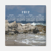 Pacific Vista; 2012 Calendar Fridge Magnets