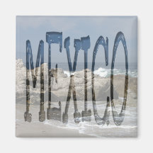 Pacific Vista; Mexico Souvenir Fridge Magnet