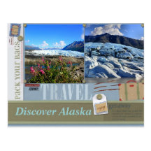 Pack Your Bags to Alaska Postcard