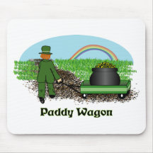 Paddy Wagon St Patricks Day shirt Mousepad