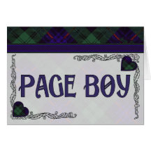 Page Boy - Invitation - Scottish Tartan Armstrong Greeting Cards