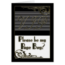 Page Boy V.I.P. Wedding Party Invitation Card