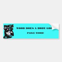 Paige Wood sticker Bumper Sticker
