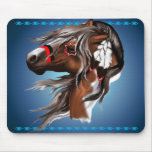 Paint Horse and Feathers Mousepad