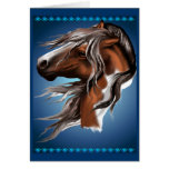 Paint Horse Face Card