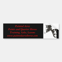 paint horse, Painted AcresPaints and Quarter Ho... Bumper Sticker