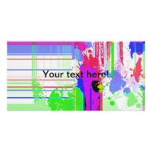 Paint splashes photo cards