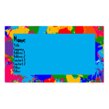 Paint Splatter Business Card